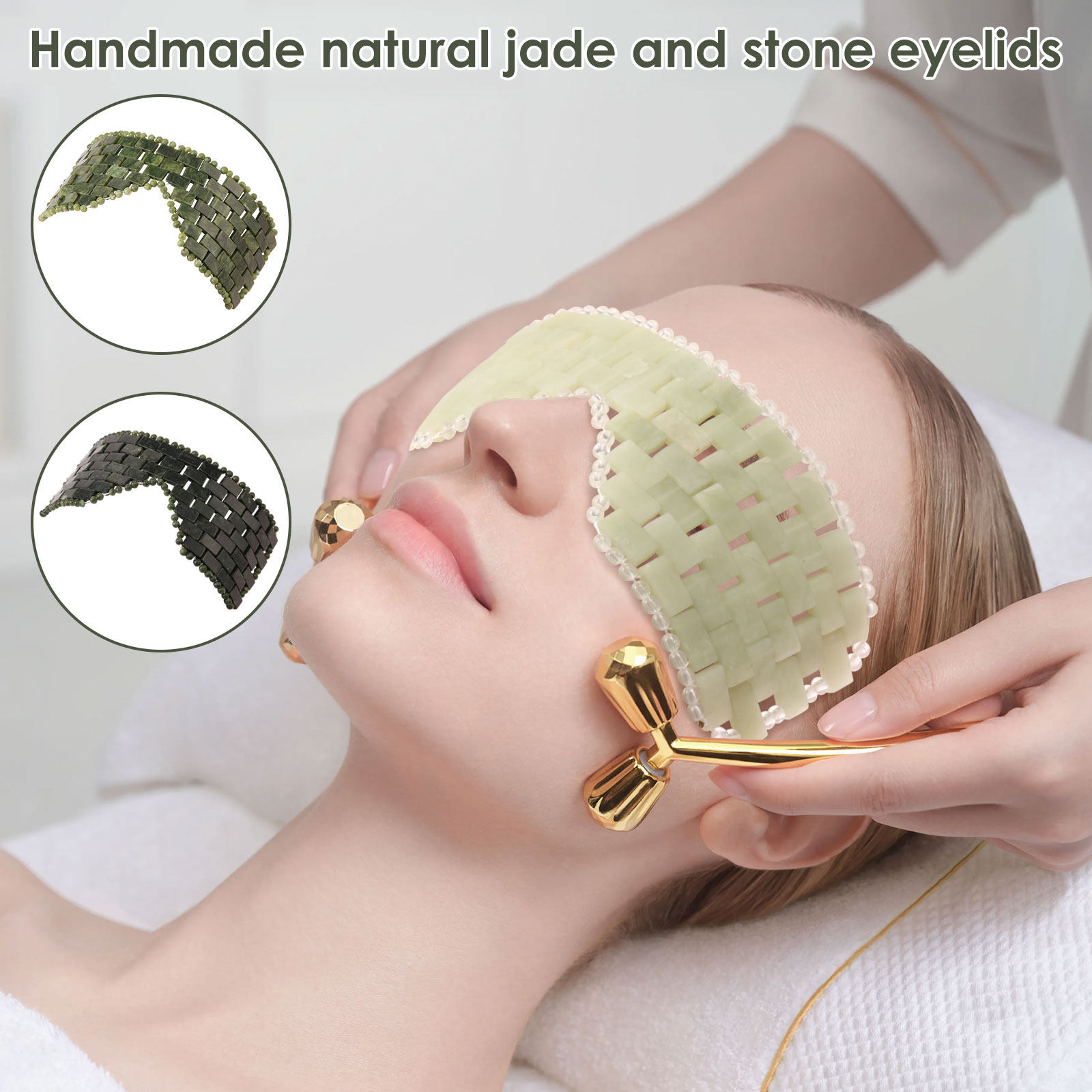Spa And Wellness - Jade Eye Mask Portable Jade Stone