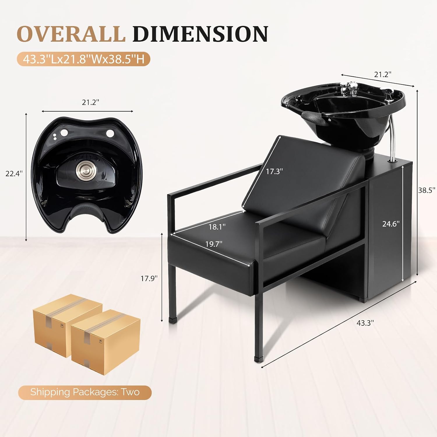 Salon Shampoo Bowl & Chair, Ti - огляд і ціна W Spa & Wellness