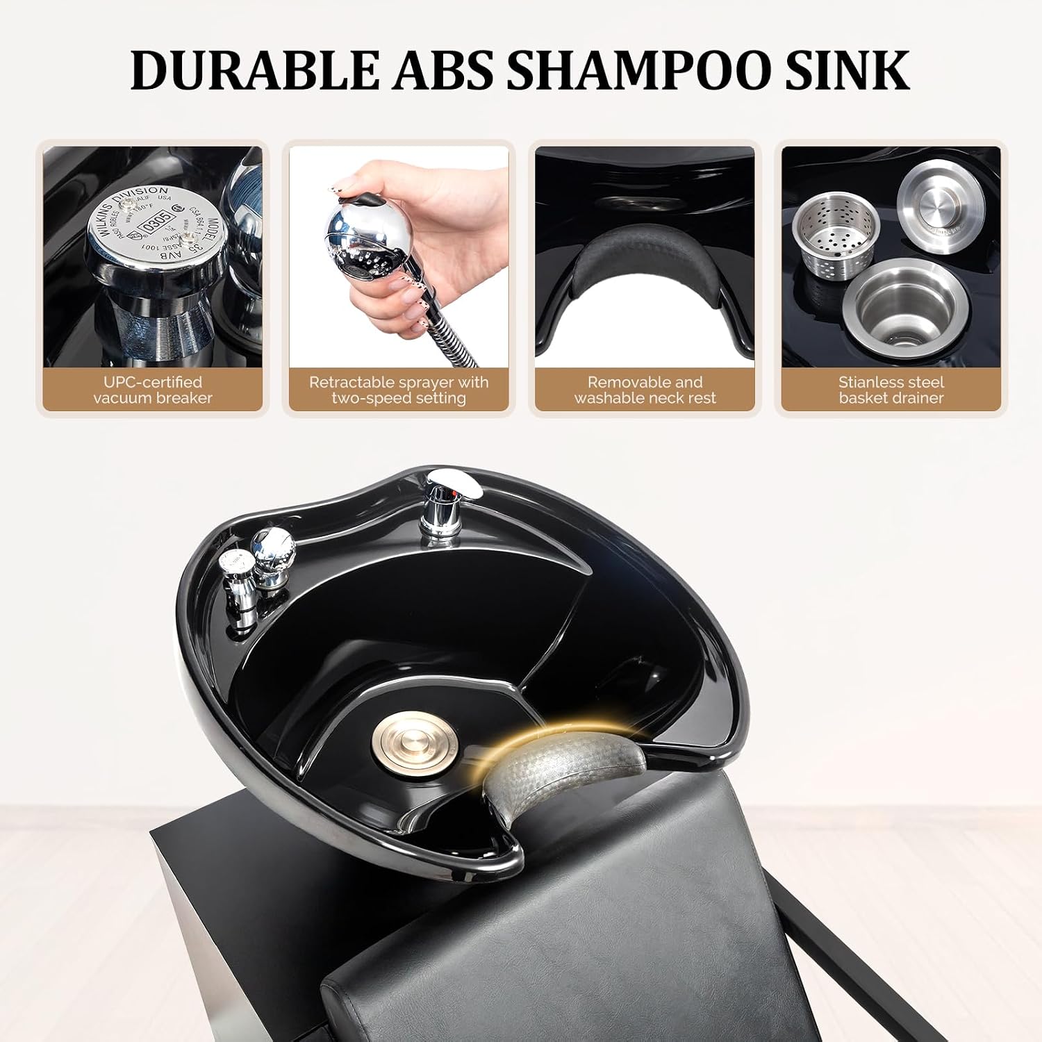 Salon Shampoo Bowl & Chair, Ti - огляд і ціна W Spa & Wellness