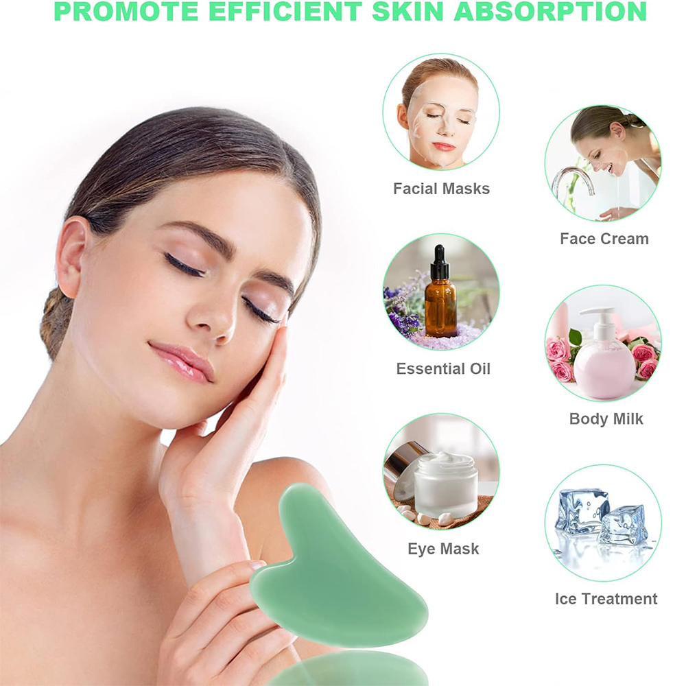 1PCS Natural Glass Jade Scrapi - огляд і ціна Spa And Wellness