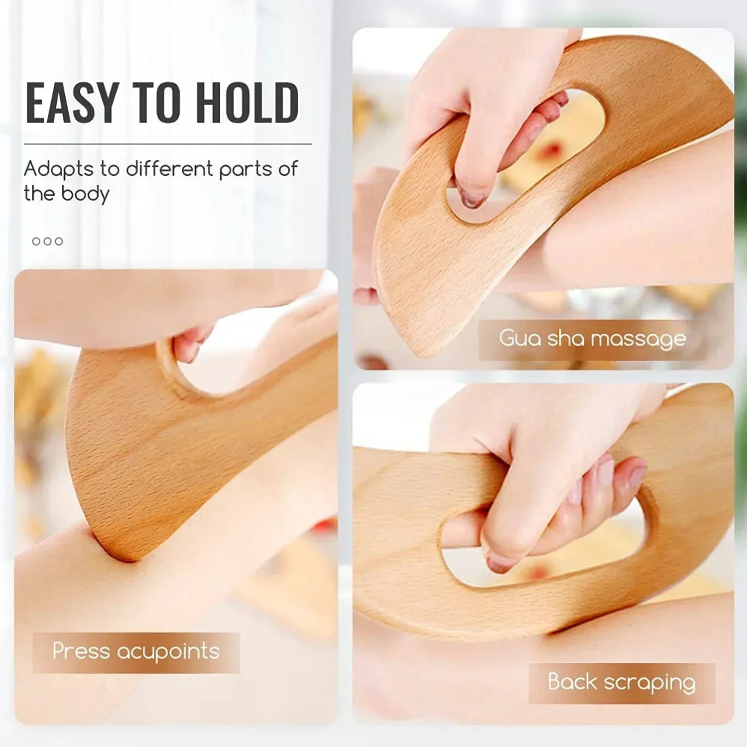 Wooden Gua Sha Tool for Body M - огляд і ціна Spa And Wellness