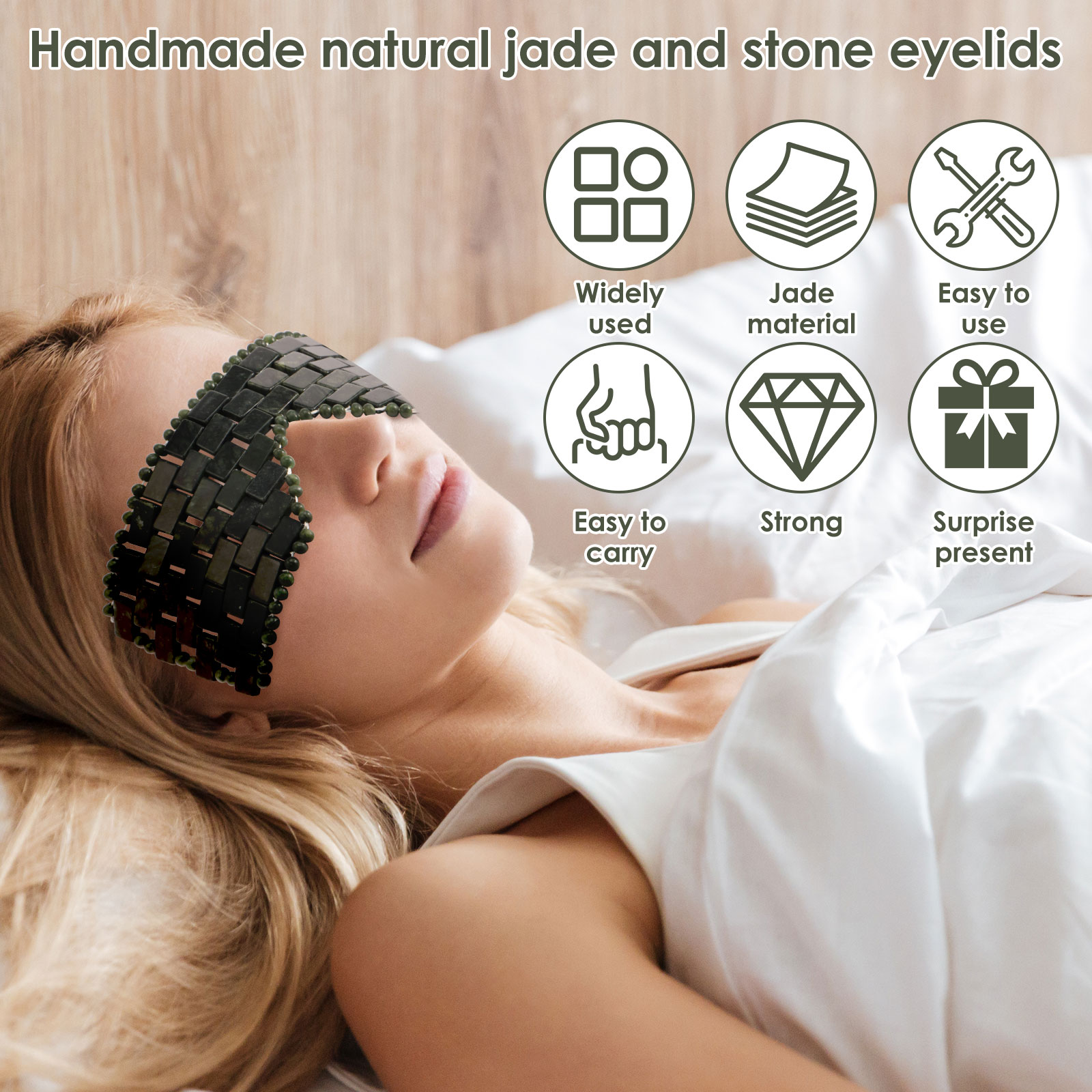 Jade Eye Mask Portable Jade St - огляд і ціна Spa And Wellness