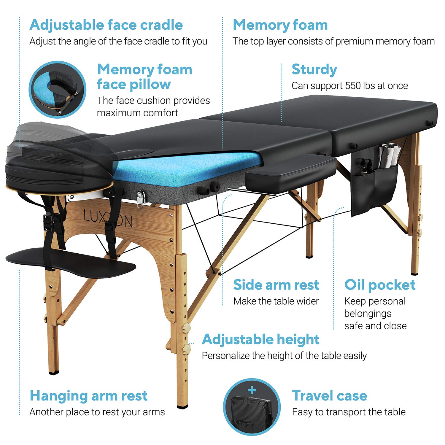 Memory Foam Portable Folding M - огляд і ціна W Spa & Wellness