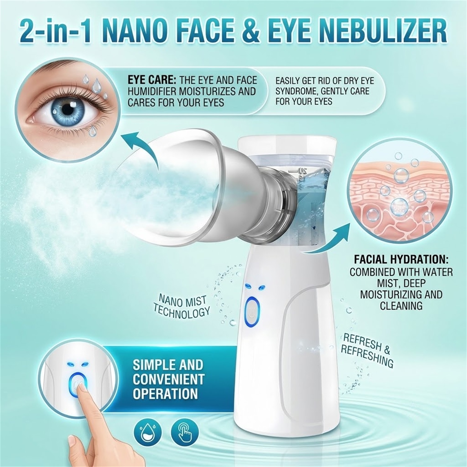 Handheld Facial Nano Mister Po - огляд і ціна Facial Steamer Nano
